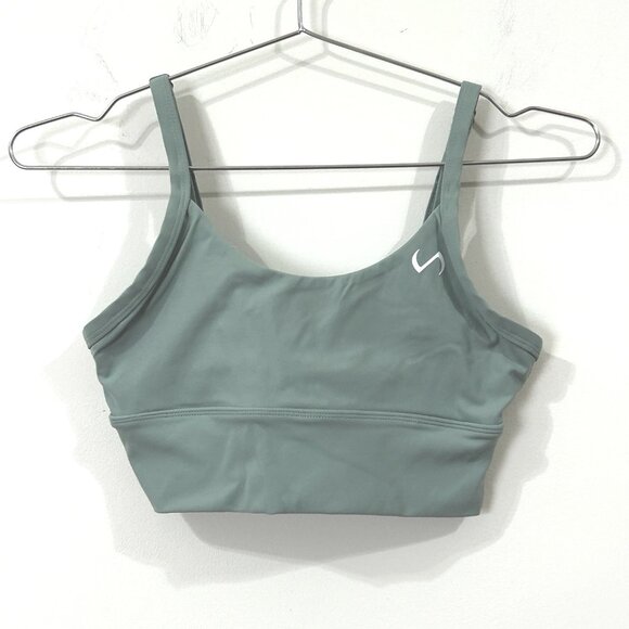 TLF Take Life Further Sports Bra Sage Green Small Pullover Adjustable Straps - Picture 1 of 8